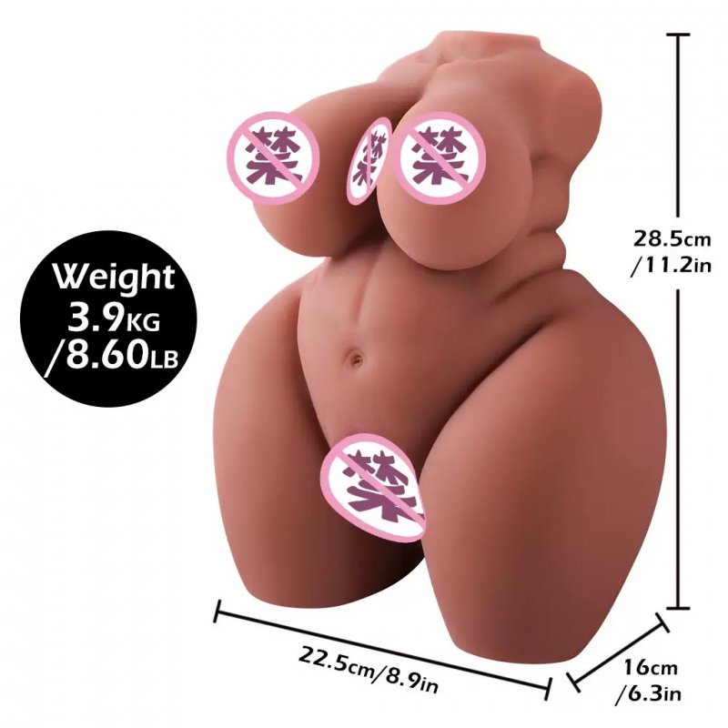 Búp bê bán thân da nâu 3.9kg ngực mẩy mông đùi to 
