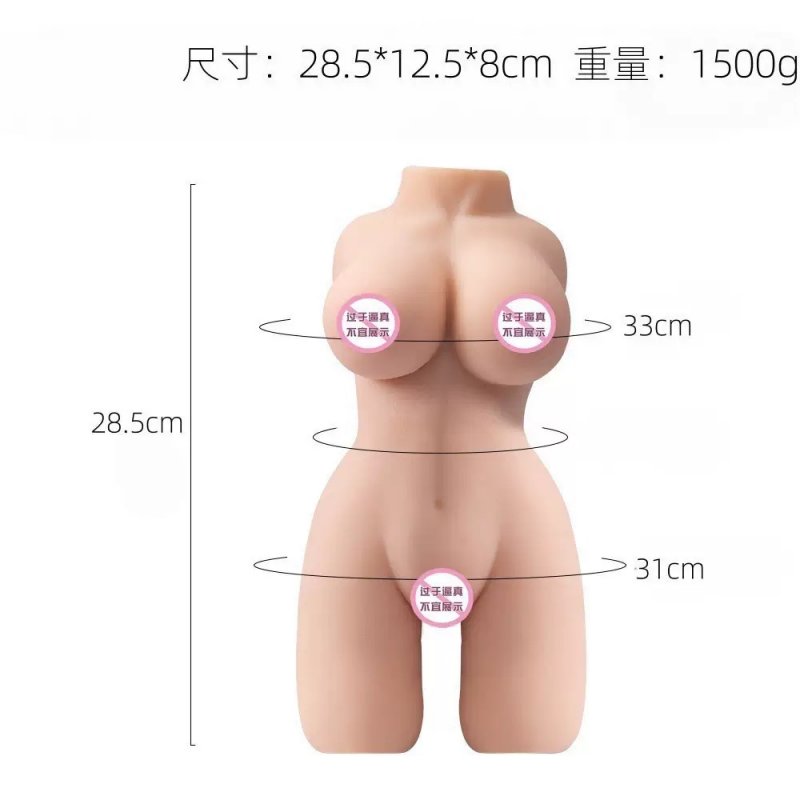 Búp bê bán thân 1.5kg nhỏ gọn cầm tay 