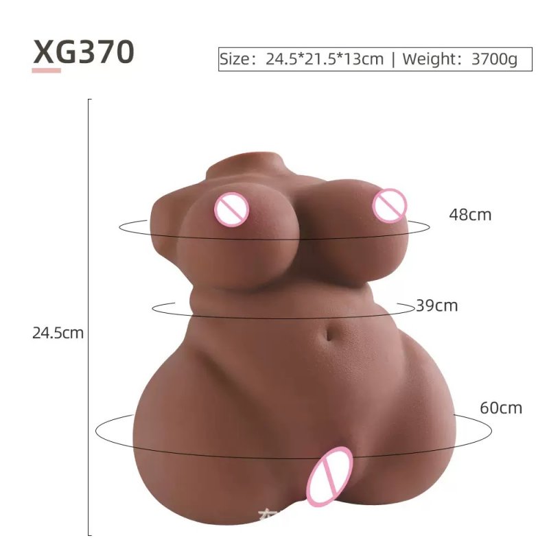 Búp bê bán thân 3.7kg da nâu chân tròn người béo 