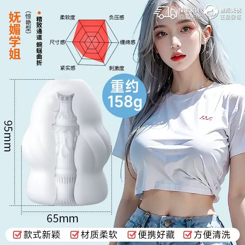 Trứng thủ dâm silicon cốc âm đạo cầm tay nhỏ gọn 