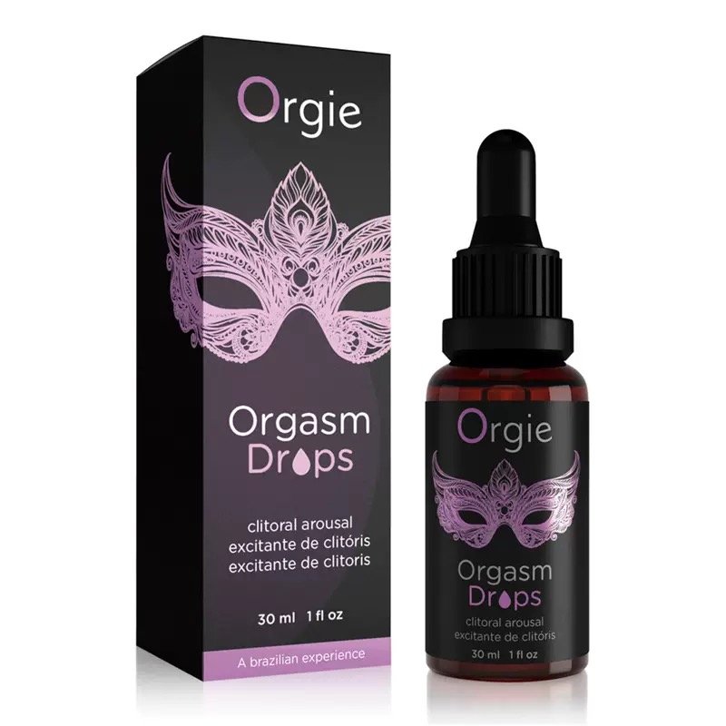 Orgie Orgasm Drops 30ml gel bôi trơn ấm nóng tăng khoái cảm 