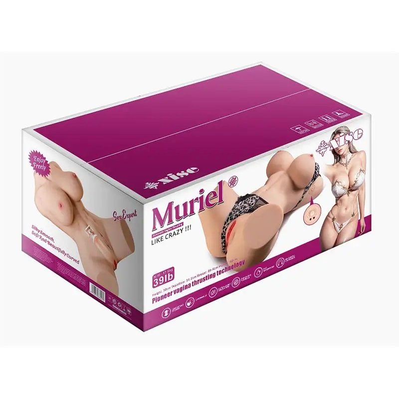 Búp bê bán thân Muriel Xise 17.5kg rung thụt tự động khung xương cố định silicon cao cấp 