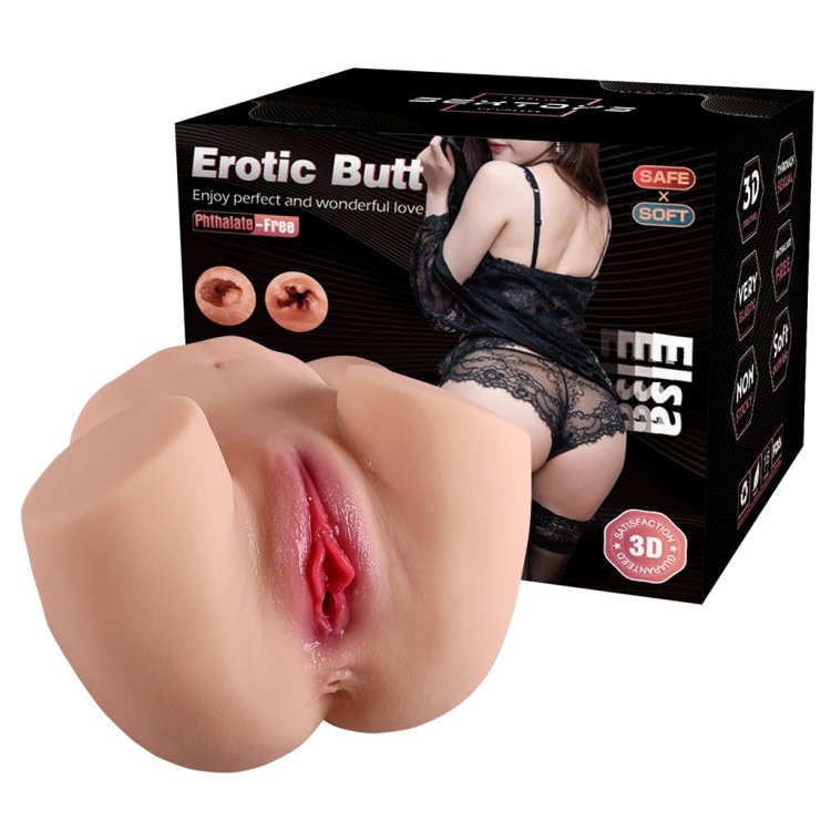 Mông giả nằm ngửa 3D Erotic Butt 2.6kg nguyên khối bướm giả múp mụp hồng khít 