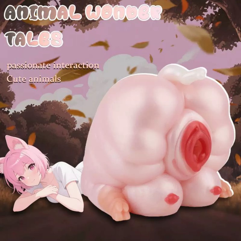 Mông giả Geeba hình chú lợn âm đạo và vú giả động vật anime 2.4kg 