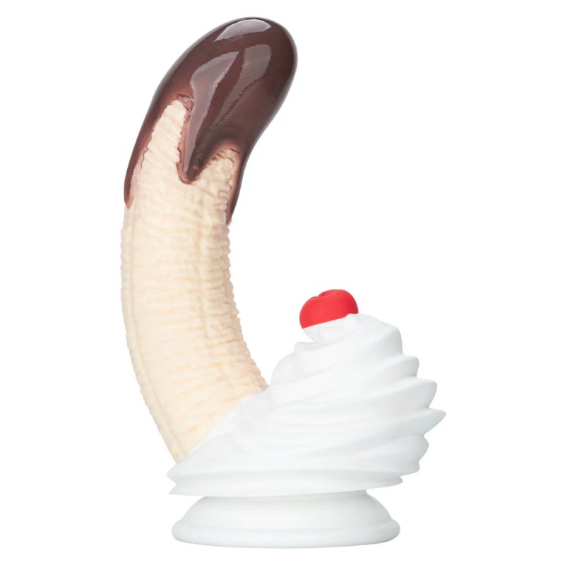 Dương vật giả Chocolate Dipped Banana Split Dildo quả chuối phủ kem socola 