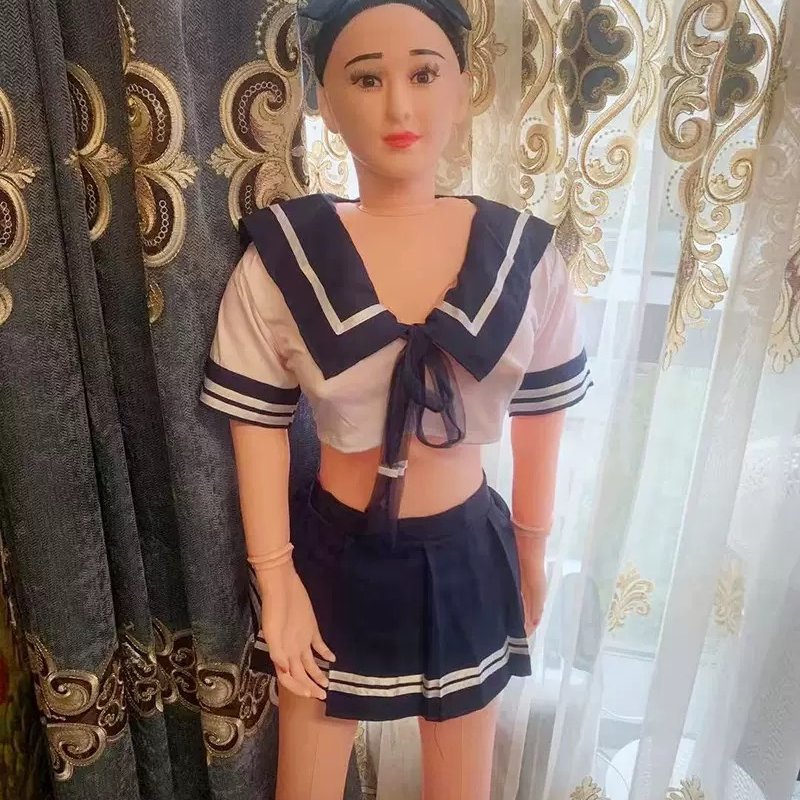 Búp bê bơm hơi nữ sinh Nhật Bản rung rên 