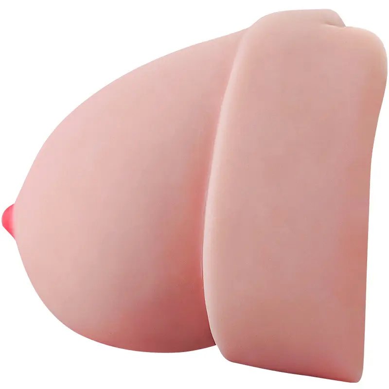 Ngực giả mật đào 1.2kg có âm đạo giả silicon cầm tay mini hai đường trải nghiệm 