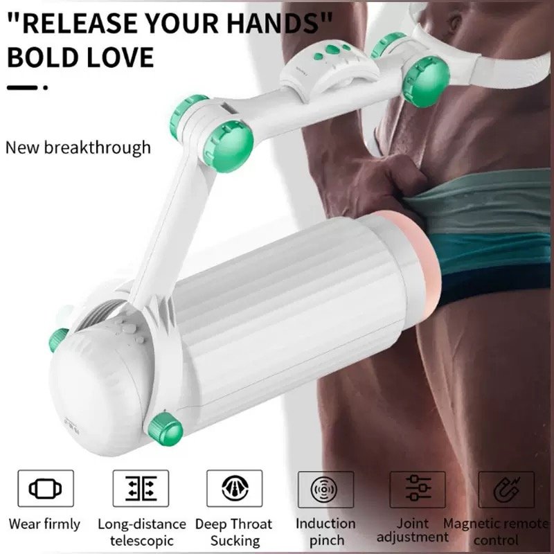 Máy Thủ Dâm Nam Đeo Thắt Lưng Rảnh Tay Bold Love - Tự Động Thụt Thò & Rung Mút Sâu Hút Chân Không 