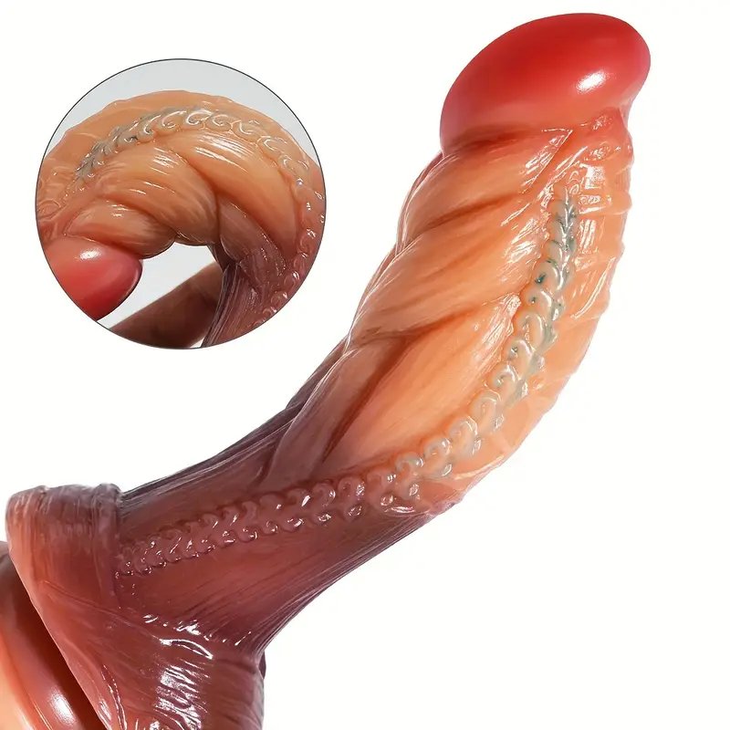Dương vật giả vảy rồng hít tường dildo fantasy silicon y tế cao cấp 