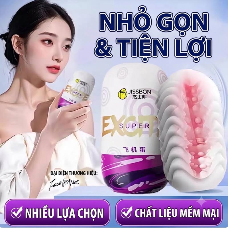 Trứng thủ dâm Jissbon Super âm đạo giả cầm tay mini nhỏ gọn 