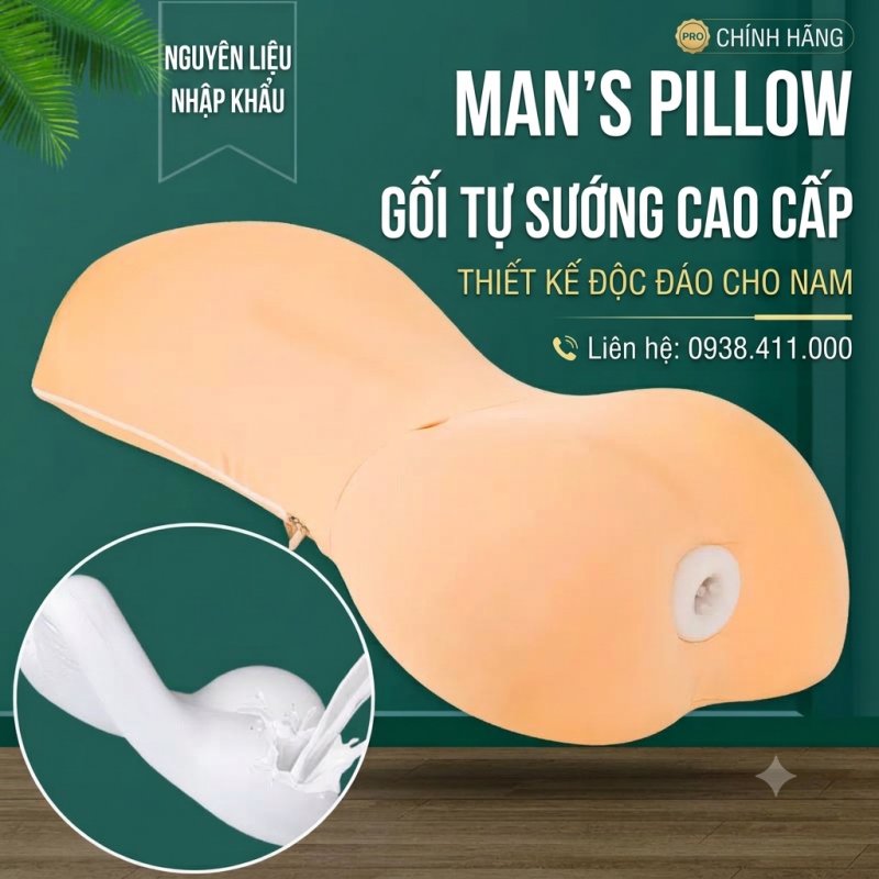 Gối ôm tình dục Man's Pillow cho nam thủ dâm tự sướng cực đầm chắn kín đáo 