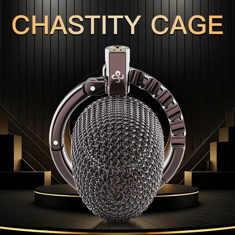 Khóa trinh tiết nam dạng lưới chastity cage thép không gỉ 316 cao cấp 