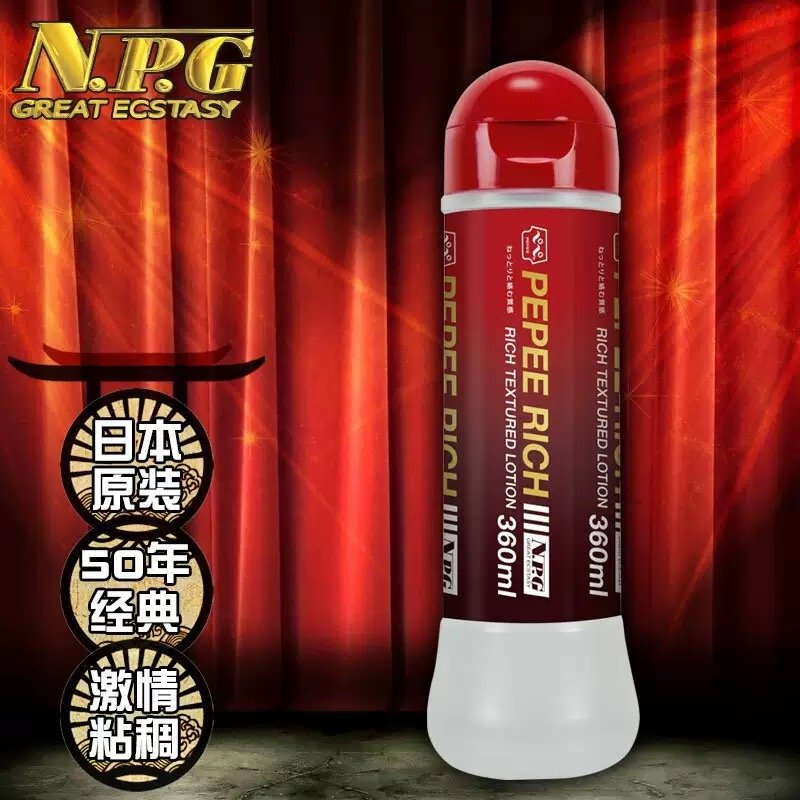 Gel bôi trơn NPG Pepee Rich Textured Lotion Nhật Bản 360ml đậm đặc trơn mượt Không chứa Glycerin 