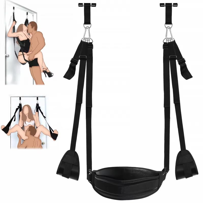 Võng treo tình yêu Adult Door Swing ghế xích đu gắn cửa hỗ trợ tư thế và dây đai bondage 