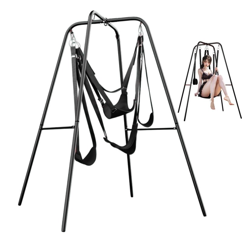 Bộ khung xích đu tình yêu Jiuai có đai đeo điều chỉnh tư thế sex swing dụng cụ hỗ trợ BDSM 