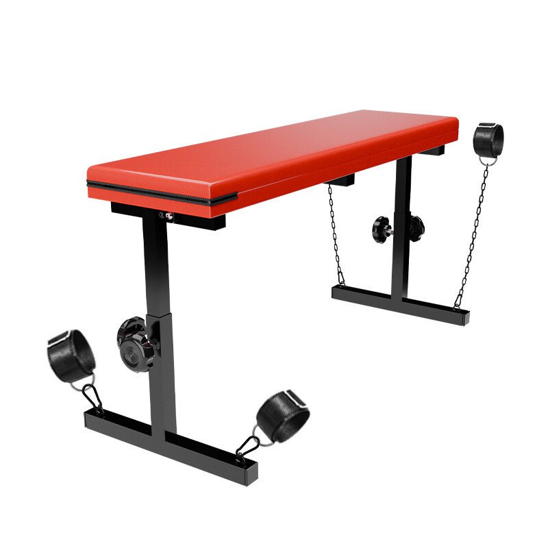 Ghế tình yêu mộc mã Jiuai có còng tay chân dụng cụ phòng the hỗ trợ tư thế BDSM 